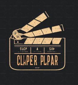 Klappern von Filmklappen im Vintage